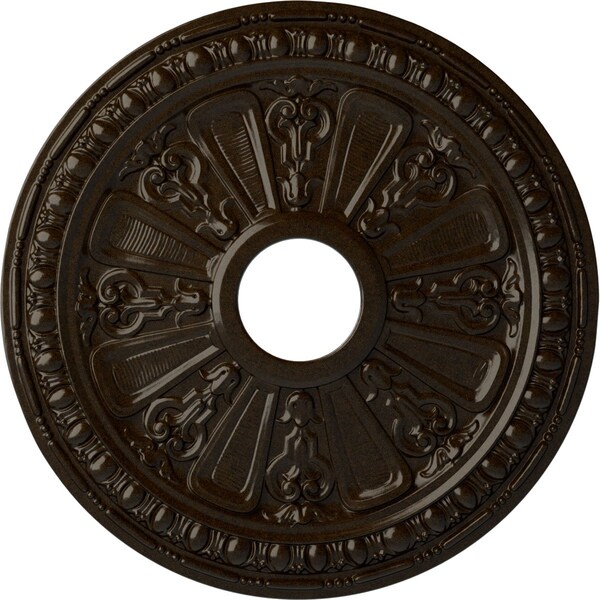 Ekena Millwork Raymond Ceiling Medallion (Fits Canopies up to 5 1/8"), 18 1/8"OD 3 5/8"ID x 1 1/8"P, Bronze CM18RABZS - main